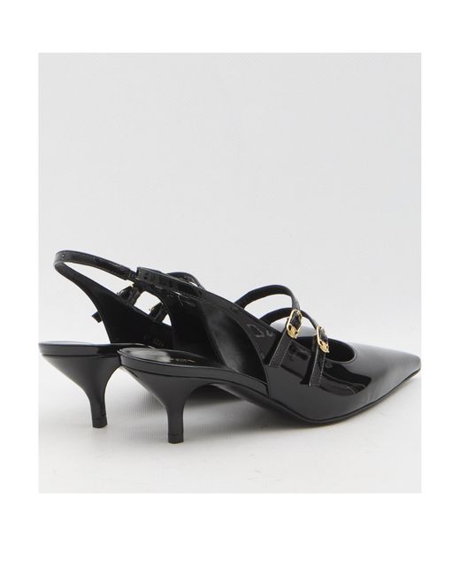 セリーヌJudy leather double strap mary jane slingback CELINE JUDY DOUBLE STRAP MARY JANE SLINGBACK IN PATENT