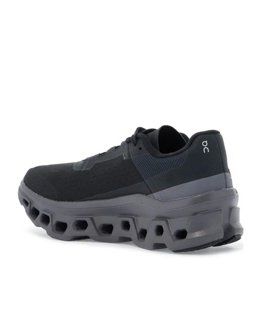 On Shoes Black Cloudmonster Lace-Up Sneakers