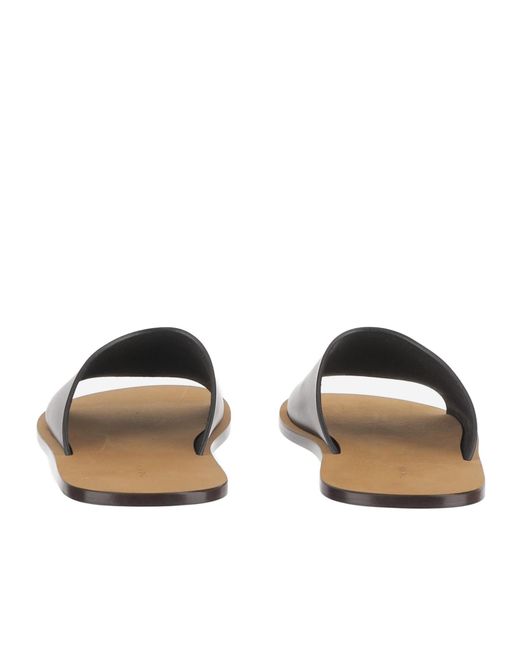 The Row Multicolor Charlie Leather Flat Sandals
