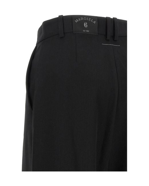 MM6 by Maison Margiela Black Mannequin Label Pleated Trousers