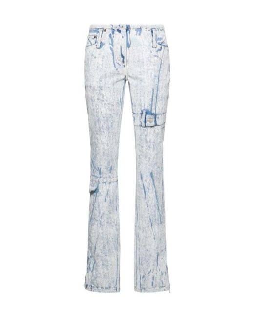 Acne Blue Belt-Loop Jeans