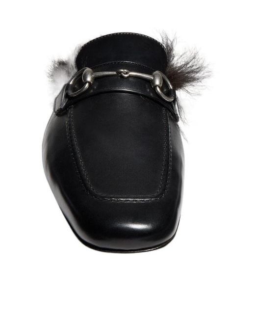 Gucci Black Casanova Horsebit Mule