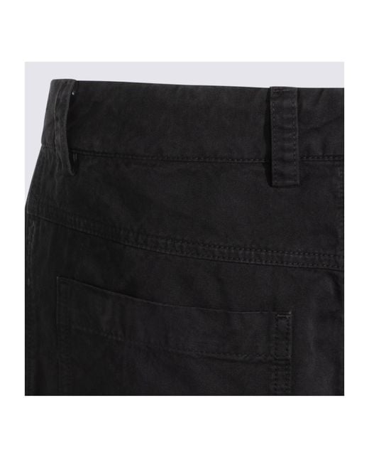 Off-White c/o Virgil Abloh Black Button Detailed Straight Leg Pants for men