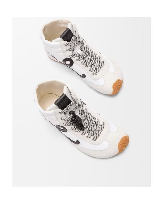 Loewe White Ballet Runner 2.0 High Top Sneakers