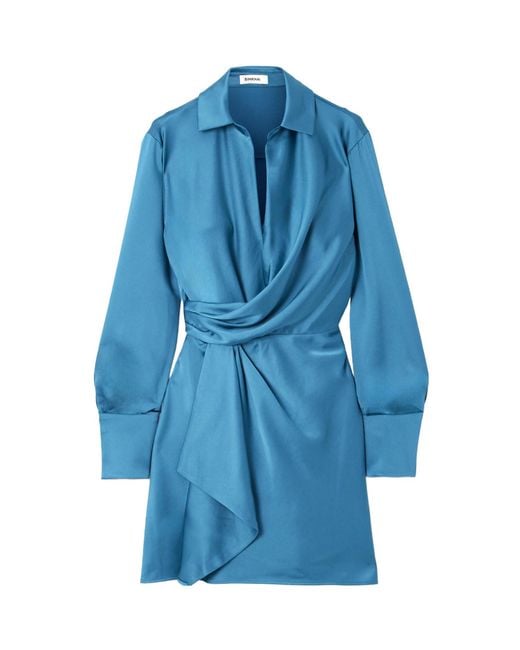 Jonathan Simkhai Blue Talit Dress