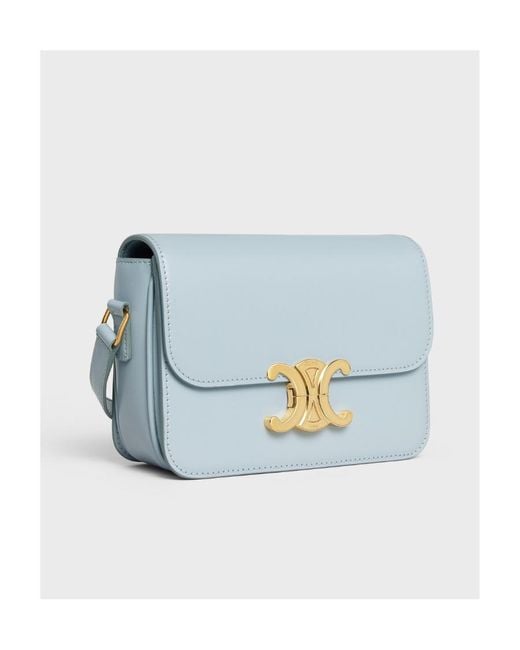 Céline Blue Teen Triomphe Bag