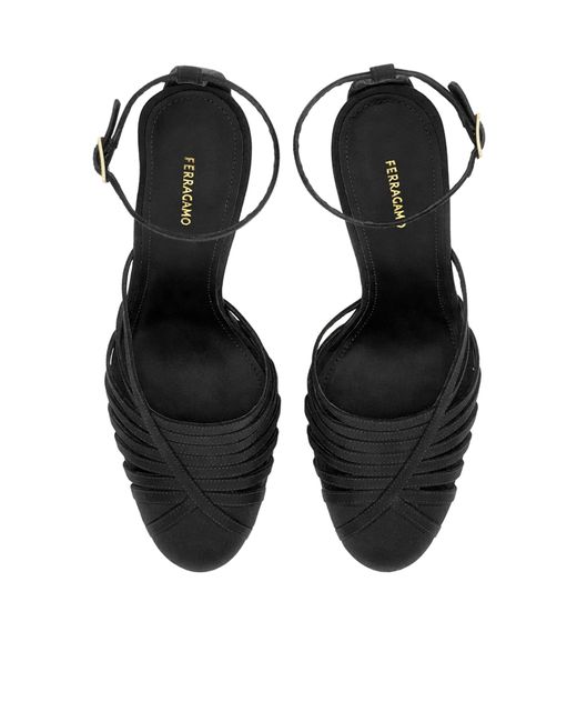 Ferragamo Black Ferragamo Ermelia Strappy Pumps