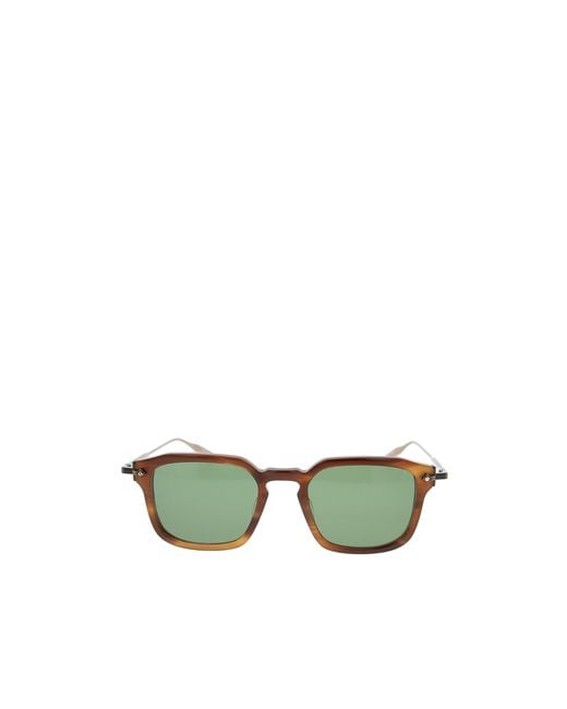 Barton Perreira Green Nolan Sqaure Frame Sunglasses for men