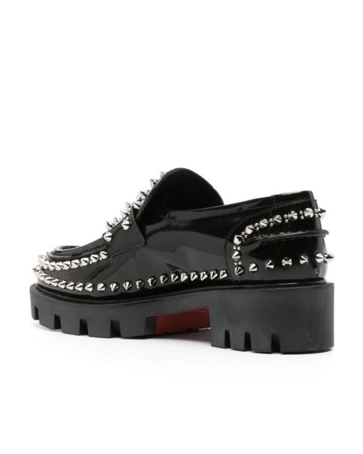 Christian Louboutin Black Riveted Love Shoes