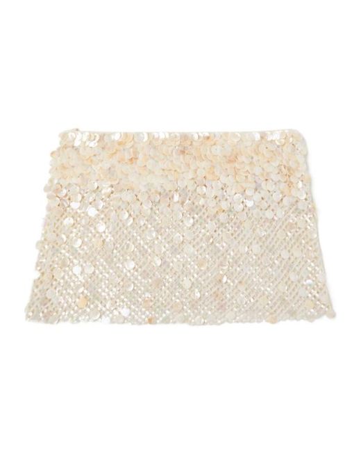 Alanui Natural Light Between Palms Mini Skirt