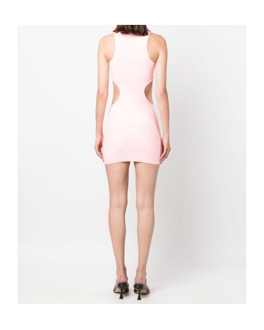 Reina Olga Pink Ruffled Dress