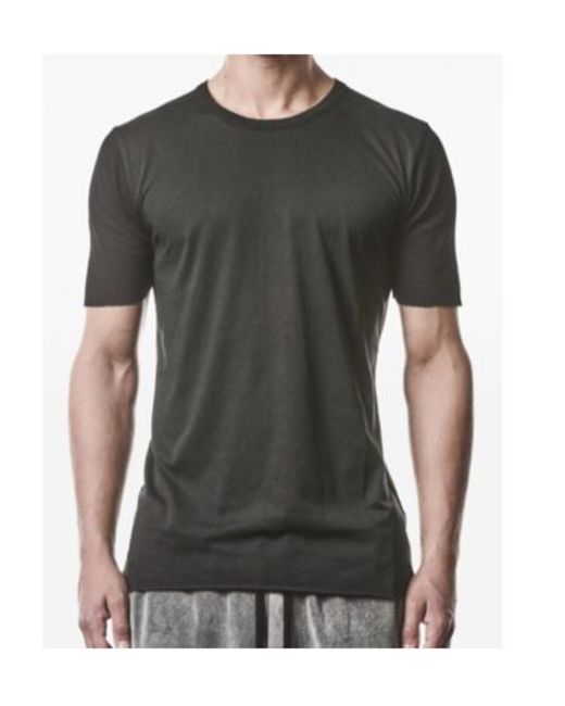Thom Krom Black Short-Sleeved T-Shirt for men