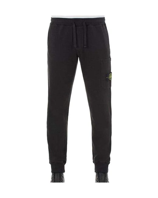 Stone Island Black Rope Sweatpants for men