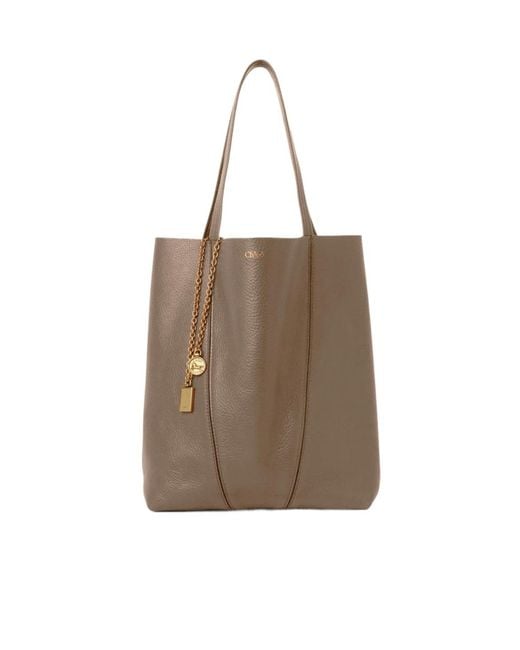Chloé Brown Spin Shoulder Bag