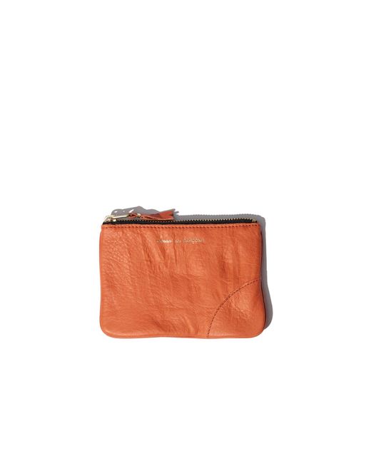 Comme des Garçons Orange Comme Des Garons Wallet Logo Printed Zip-Up Wallet for men