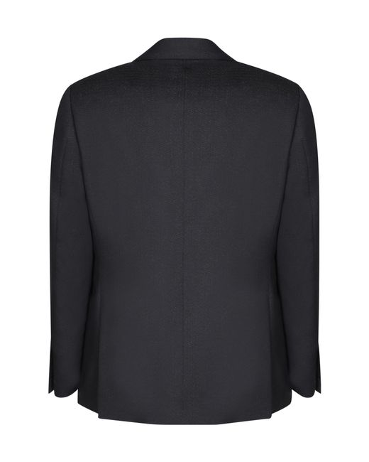 Lardini Black Single Breasted Tailored Blazer for men