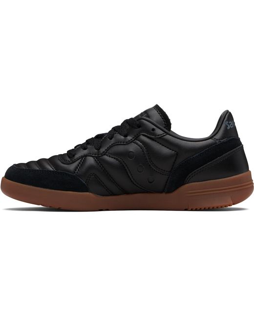 Saucony Black 586I Leather Sneakers for men
