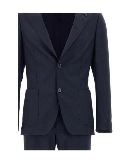 Lardini Blue Slim Two-Piece Suit for men