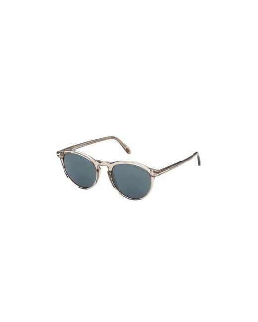 Tom Ford Blue Eyewear Round Frame Sunglasses for men