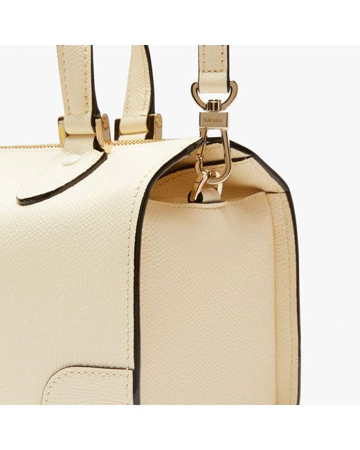 Valextra Natural Top-Handle Cross Body Bag