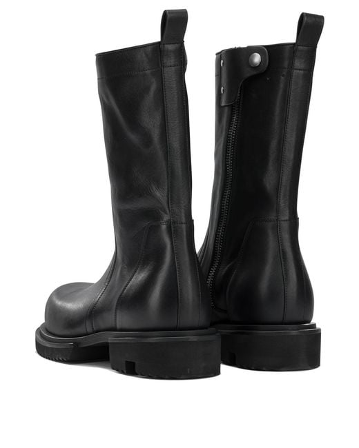 Rick Owens Black Creeper Gabe Combat Boots for men