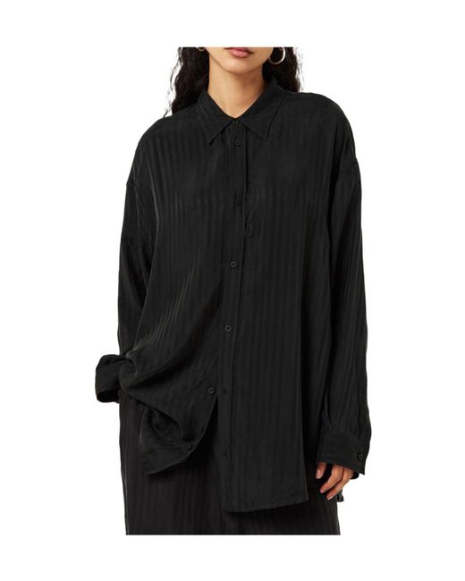 Balenciaga Black Simple Fluid Shirt
