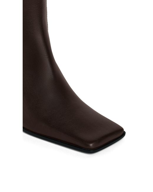 Alaïa Brown Square-Toe Boots