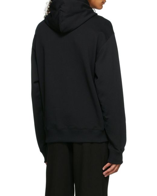 KENZO Blue Logo Print Hooded Sweatshirt for men