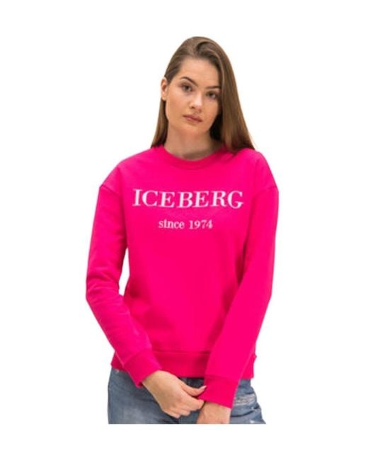 Iceberg Pink Round-Neck Pullover
