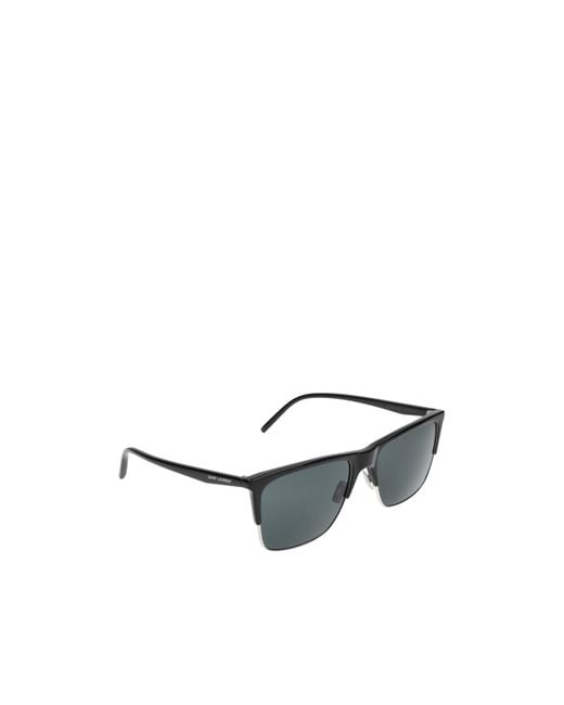 Saint Laurent White Eyewear Rectangle-Frame Sunglasses for men
