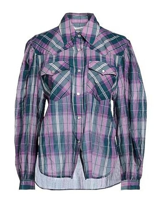 Isabel Marant Blue Plaid Shirt