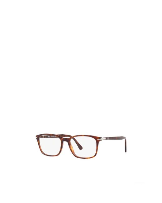 Persol Metallic Rectangle Frame Glasses for men