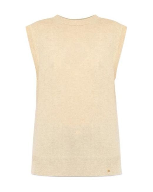 Anine Bing Natural Ronan Knit Vest