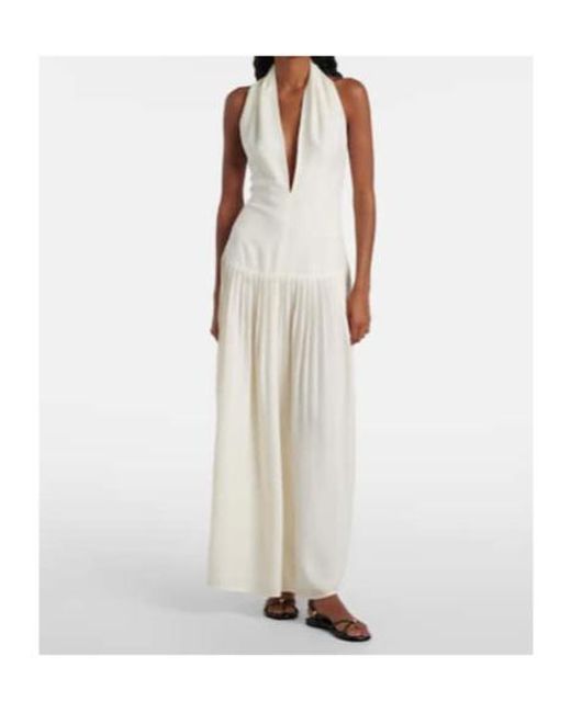 Proenza Schouler White Tala Halterneck Georgette Maxi Dress