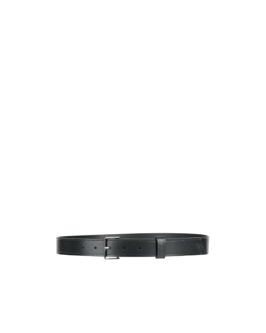 Max Mara White Solid Color Leather Belt