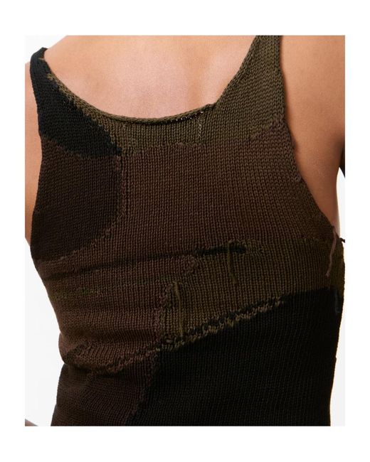Our Legacy Black Solo Sheer Knitted Tank Top