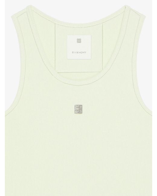 Givenchy White Slim Fit Tank Top