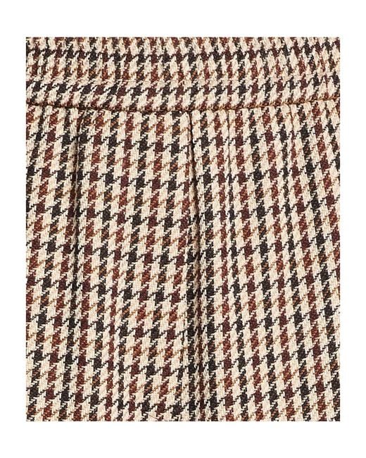 Weekend by Maxmara Brown Loose Plaid Pants