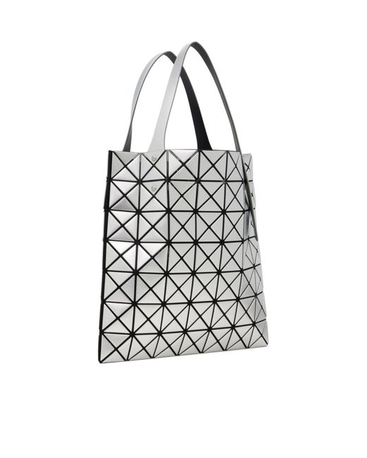Issey Miyake White Platinum Tote Bag