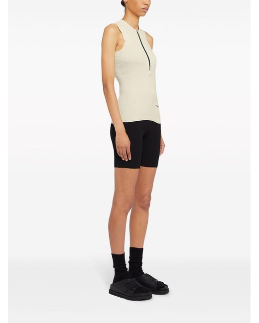 Jil Sander Black Logo-Print Compression Shorts