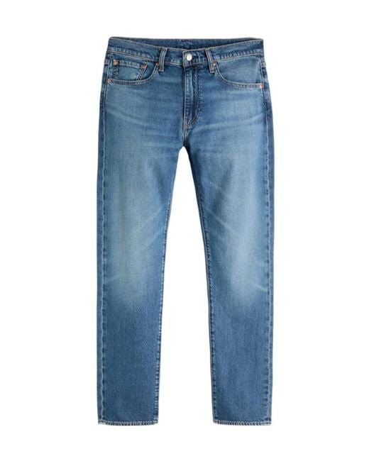 Levi's Blue Logo Patch Tapered-Leg Jeans for men