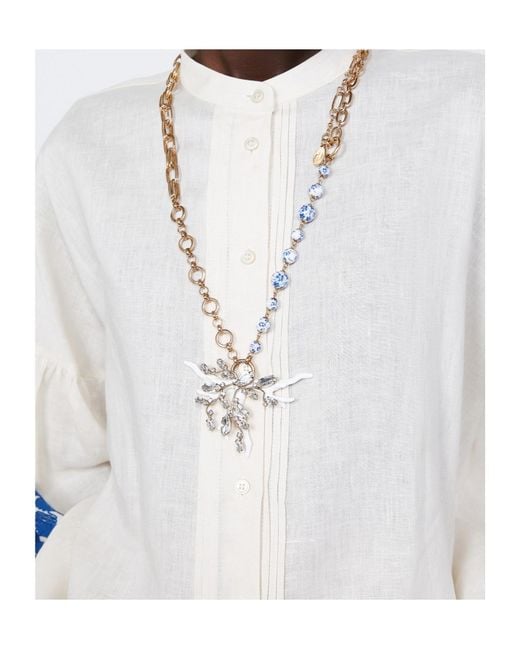 Weekend by Maxmara White Wkastadio Chain Necklace