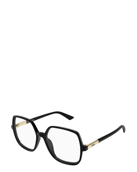 Chloé White Chloé Eyewear Square Frame Glasses
