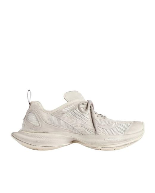 Balenciaga White Circuit Lace-Up Sneakers for men