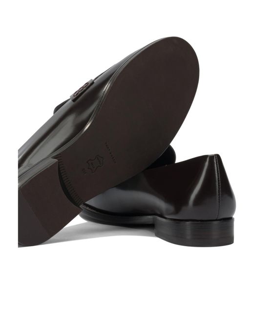 Tory Burch Black Round-Toe Loafers