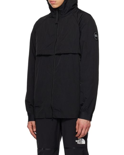 Canada Goose Black Faber Windproof Hooded Jacket for men