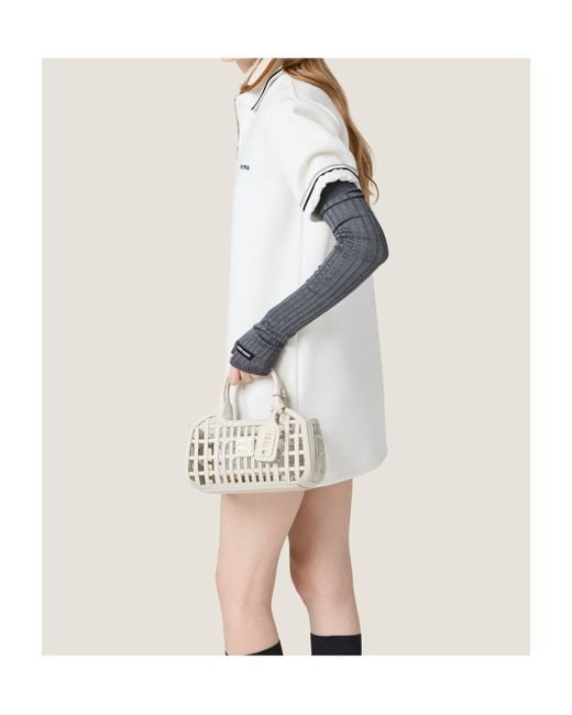 Miu Miu White Short-Sleeved Polo Dress
