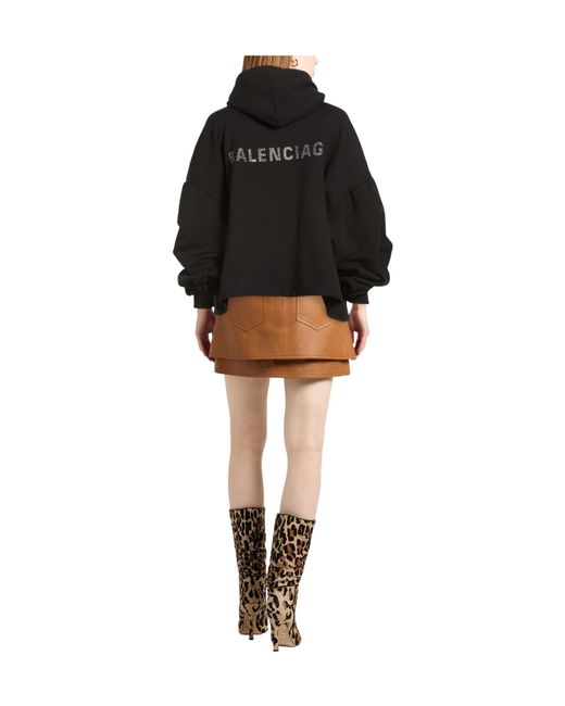 Balenciaga Black Hooded Track Jackets