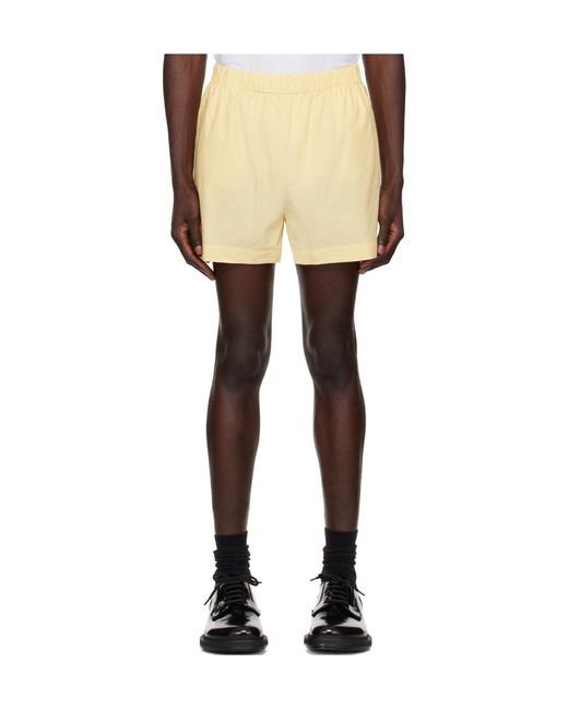 Sporty & Rich Black Src Elasticated-Waist Cotton Shorts for men