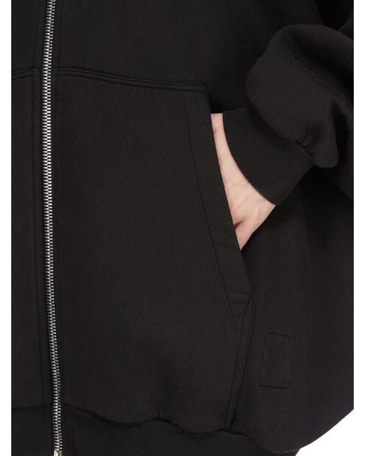 Rick Owens Black Megamountain Hun Hoodie